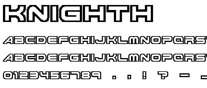 Knighth font