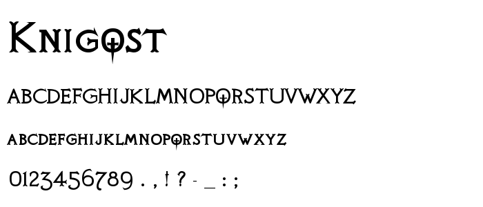 Knigqst font