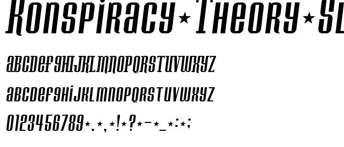 Konspiracy_Theory_Slant font