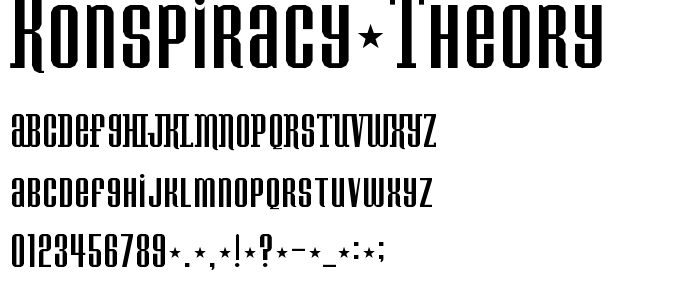 Konspiracy_Theory font