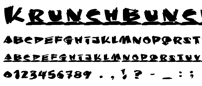 Krunchbunch font