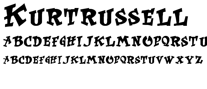 Kurtrussell font