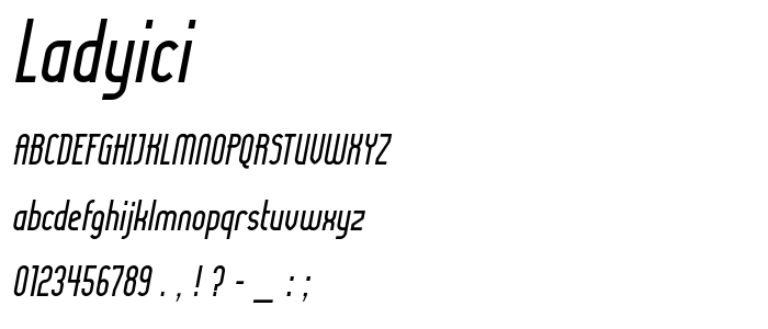 Ladyici font