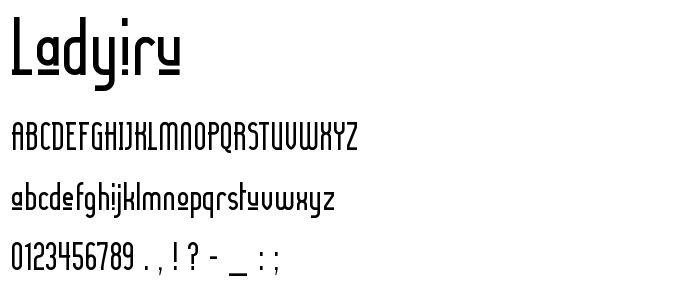 Ladyiru font