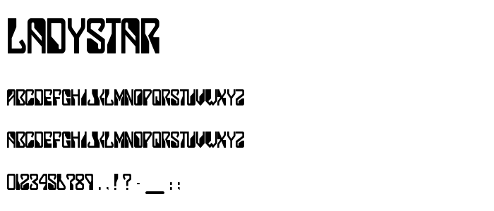 Ladystar font