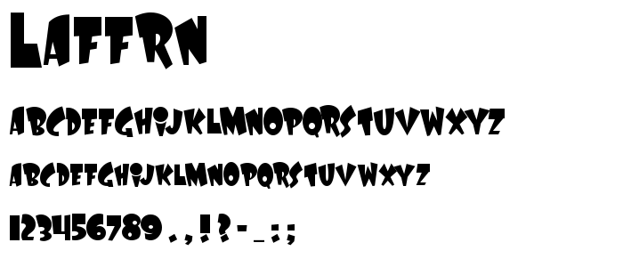 Laffrn font