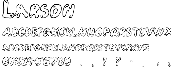 Larson font