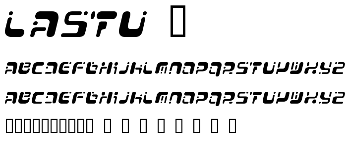 Lastu_1 font
