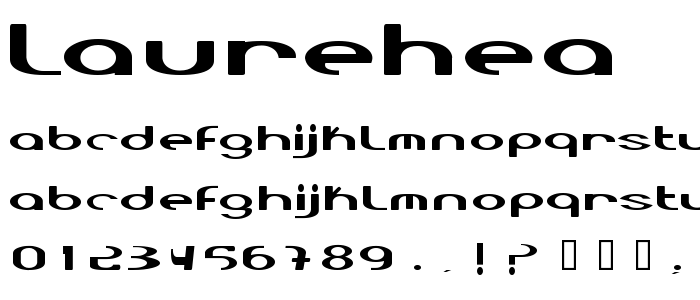 Laurehea font