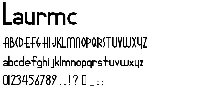 Laurmc font