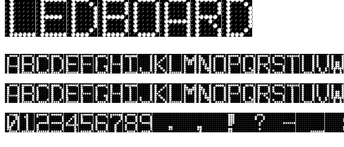 Ledboard font