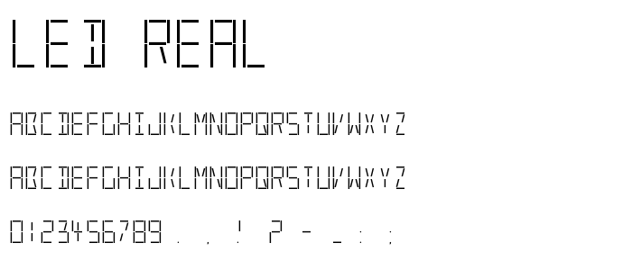 Led_Real font