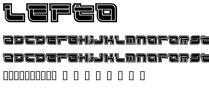 Lefto font