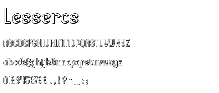 Lessercs font