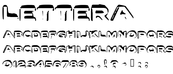Lettera font