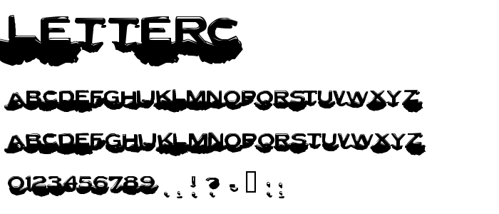 Letterc font