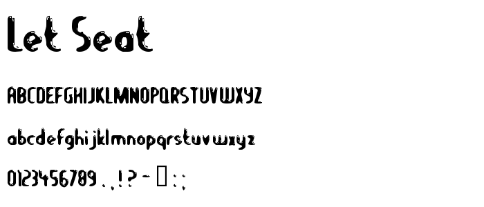Let_Seat font
