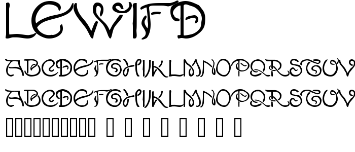 Lewifd font