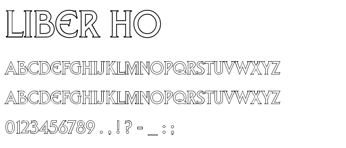 Liber_Ho font