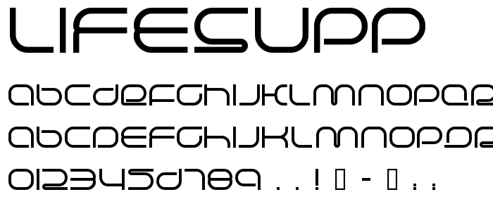 Lifesupp font