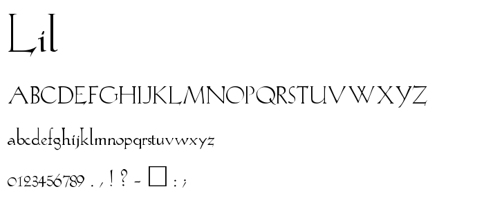 Lil font