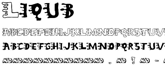 Liqub font