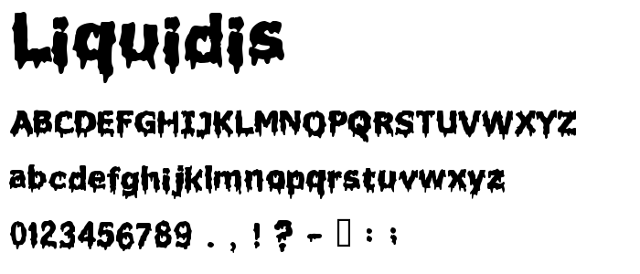 Liquidis font