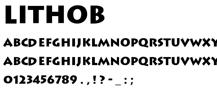 Lithob font