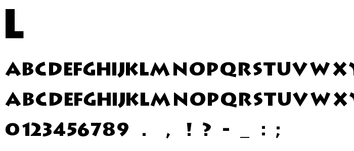 Lithogra font