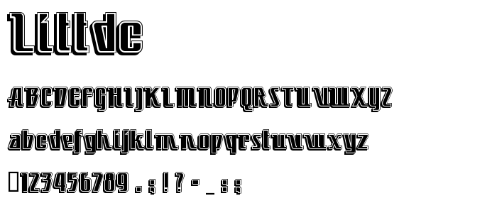 Littdc font