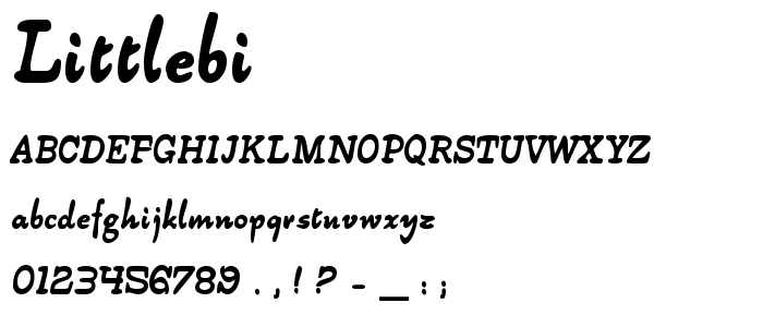 Littlebi font