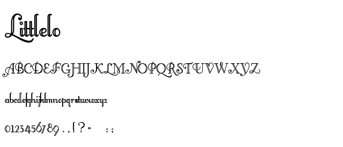 Littlelo font