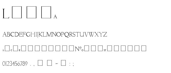 Livia font