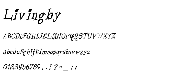 Livingby font