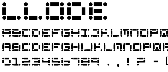 Llode font