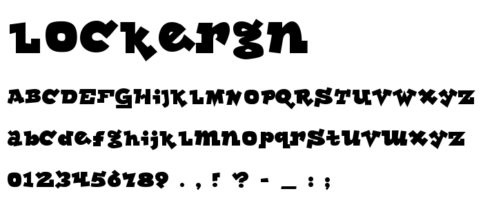 Lockergn font