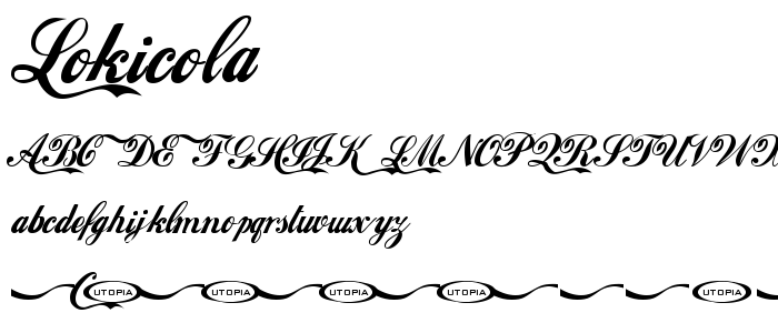 Lokicola font
