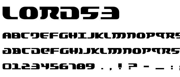 Lords3 font