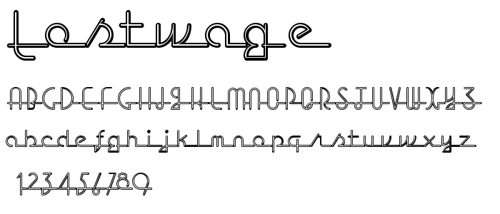 Lostwage font