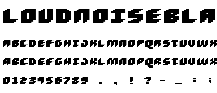 Loudnoiseblack font