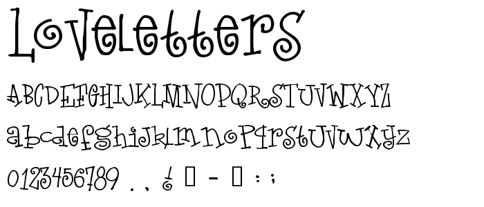 Loveletters font