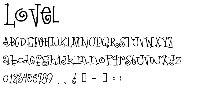 Lovel font