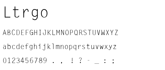 Ltrgothc font