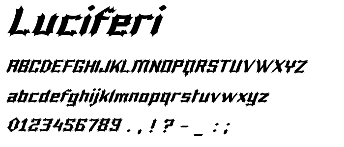 Luciferi font