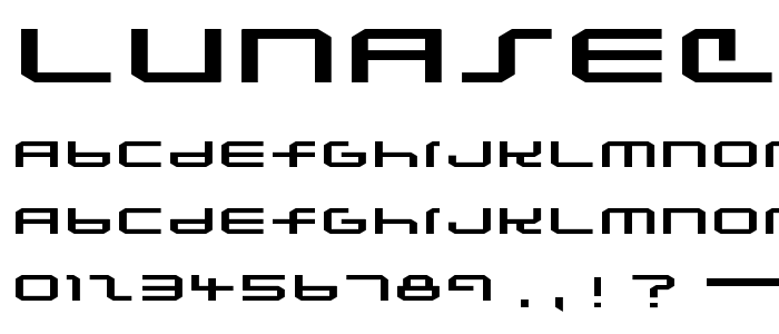 Lunasequ font