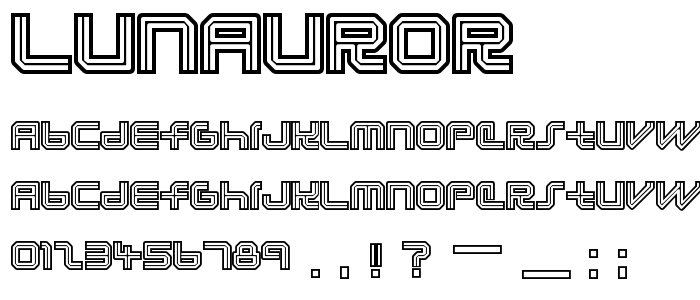 Lunauror font