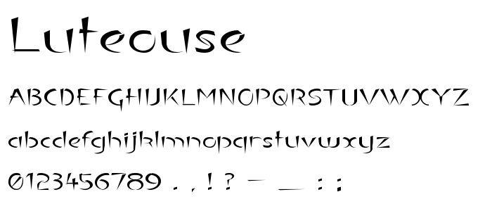 Luteouse font