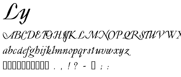 Ly font