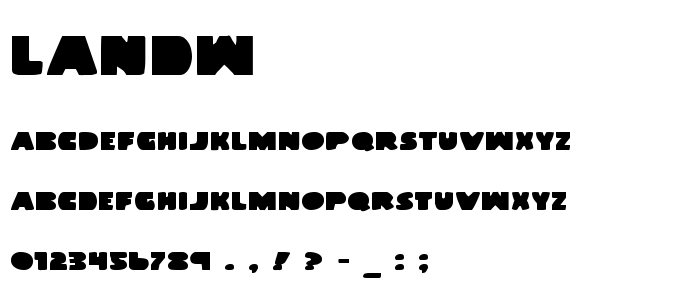 Landw font