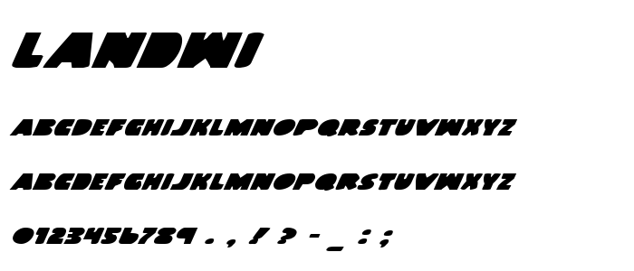 Landwi font